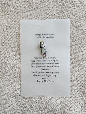 Rare Limited Edition Son De Flor Collectible Happy Birthday Pin September 2024